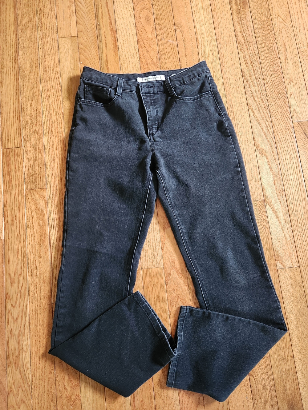 Jones New York Women's Straight Leg Jeans — Dark Charcoal